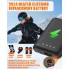 image5V2A 6000mAh Battery Pack for Heated Gloves Scarf Socks and Heating Slippers Heated Clothing Replacement Battery PackBlack