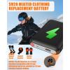 image5V2A 6000mAh Battery Pack for Heated Gloves Scarf Socks and Heating Slippers Heated Clothing Replacement Battery PackBlack