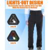 imageMen Heated Pants Snow Ski Waterproof Softshell Snowboard Heating Pants Upgraded 20000mAh 74V BatteryBlack