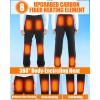 imageMen Heated Pants Snow Ski Waterproof Softshell Snowboard Heating Pants Upgraded 20000mAh 74V BatteryBlack