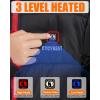 imageUpgrade Kids Heated Jacket  Girls and Boys Quilted Lightweight Heating CoatUpgraded 74V Battery PackBlack