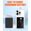 image74V2A 10000mAh Battery Pack for Heated Vest Jacket Coat Pants and Heating Underwear Heated Clothing Replacement Battery PackBlack