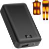 image74V2A 10000mAh Battery Pack for Heated Vest Jacket Coat Pants and Heating Underwear Heated Clothing Replacement Battery PackBlack
