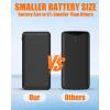 image74V2A 10000mAh Battery Pack for Heated Vest Jacket Coat Pants and Heating Underwear Heated Clothing Replacement Battery PackBlack