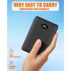 image74V2A 10000mAh Battery Pack for Heated Vest Jacket Coat Pants and Heating Underwear Heated Clothing Replacement Battery PackBlack