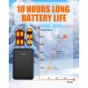 image74V2A 10000mAh Battery Pack for Heated Vest Jacket Coat Pants and Heating Underwear Heated Clothing Replacement Battery PackBlack