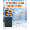 image74V2A 10000mAh Battery Pack for Heated Vest Jacket Coat Pants and Heating Underwear Heated Clothing Replacement Battery PackBlack