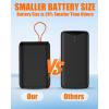 image74V2A 10000mAh Battery Pack for Heated Vest Jacket Coat Pants and Heating Underwear Heated Clothing Replacement Battery PackBlack