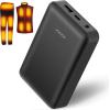 image74V2A 10000mAh Battery Pack for Heated Vest Jacket Coat Pants and Heating Underwear Heated Clothing Replacement Battery PackBlack