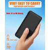 image74V2A 10000mAh Battery Pack for Heated Vest Jacket Coat Pants and Heating Underwear Heated Clothing Replacement Battery PackBlack