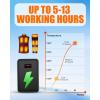 image74V2A 10000mAh Battery Pack for Heated Vest Jacket Coat Pants and Heating Underwear Heated Clothing Replacement Battery PackBlack