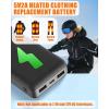 image74V2A 10000mAh Battery Pack for Heated Vest Jacket Coat Pants and Heating Underwear Heated Clothing Replacement Battery PackBlack