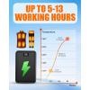image74V2A 10000mAh Battery Pack for Heated Vest Jacket Coat Pants and Heating Underwear Heated Clothing Replacement Battery PackBlack