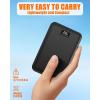 image74V2A 10000mAh Battery Pack for Heated Vest Jacket Coat Pants and Heating Underwear Heated Clothing Replacement Battery PackBlack