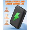 image74V2A 10000mAh Battery Pack for Heated Vest Jacket Coat Pants and Heating Underwear Heated Clothing Replacement Battery PackBlack