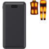 image74V2A 10000mAh Battery Pack for Heated Vest Jacket Coat Pants and Heating Underwear Heated Clothing Replacement Battery PackBlack