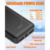 image74V2A 10000mAh Battery Pack for Heated Vest Jacket Coat Pants and Heating Underwear Heated Clothing Replacement Battery PackBlack