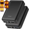 image74V2A 10000mAh Battery Pack for Heated Vest Jacket Coat Pants and Heating Underwear Heated Clothing Replacement Battery PackBlack