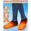 imageHeated Shoes  Foot Warmer Slippers for Men ampamp Women Electric Heating Slippers Upgraded 6000mAh Battery PackBlack