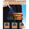 imageWomen Heated Pants 4 IN1 Control Switch Cargo Baggy Heating Sweatpants for Womens Upgraded 74V 10000mAh Battery PackBlack