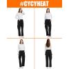 imageWomen Heated Pants 4 IN1 Control Switch Cargo Baggy Heating Sweatpants for Womens Upgraded 74V 10000mAh Battery PackBlack