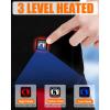 imageHeated Underwear  Women and Men Elastic Heated Thermal Underwear Pants Set Upgraded 74V 2PCS Battery PackMens Black  Blue