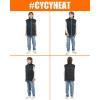 imageUpgrade Kids Heated Vest  Boys and Girls Quilted Lightweight Heating Jacket Coat Upgraded 74V Battery PackBlack