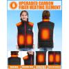 imageUpgrade Kids Heated Vest  Girls and Boys Quilted Lightweight Heating Jacket Coat Upgraded 74V Battery PackBlack