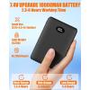 imageHeated Vest for Women and Men  Quilted Lightweight Heating Jacket Coat Upgraded 74V 10000 mAh Battery PackBlack Men Vest