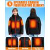 imageKids Heated Jacket  Boys and Girls Heating Jackets Hoodie Coat With Battery Pack Heated Clothing for SkiingRed Upgraded Jacket