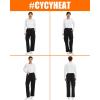 imageMen Heated Pants 4 IN1 Control Switch Cargo Baggy Heating Sweatpants for Mens Upgraded 74V 10000mAh Battery PackBlack