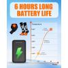 image37V2A 4000mAh Battery Pack DC Port with Temperature Controlfor Heated Gloves Scarf Socks and Heating Slippers2 Pcs  5V2A DC Port and USB 4000mAh