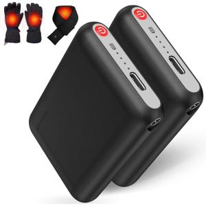 image37V2A 4000mAh Battery Pack DC Port with Temperature Controlfor Heated Gloves Scarf Socks and Heating Slippers2 Pcs  5V2A DC Port 5000mAh