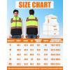 imageSafety Work Heated Vest  Hi Vis Reflective Heating Jacket Coat for Men and Wome Upgraded 5V USB Battery PackYellow