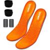 imageHeated Insoles Battery Powered  Arch Support Cuttable Heating Insoles for Women and Men Upgraded 4000mAh Battery PackBlack  Orange