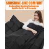image20000mAh Large Heated Blanket Battery Powered with Upgraded 74V Battery Pack 62x55 in Portable Cordless Throw Electric Rechargeable Heating Blankets Black 62x55 inBlack