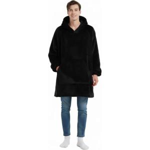 imageWearable Blanket for Men and Women Soft Warm and Comfortable Blanket Great for Sofa Bed Office Travel Gray Wearable Blanket