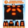 image:imageLarge Heated Blanket Poncho Shawl Battery Powered62x47 in Portable Wireless Cordless 20000mAh 74V Battery Electric BlanketsBlack