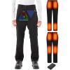 image:imageCYCYHEAT Heated Pants for Men and Women Snow Ski Waterproof Softshell Snowboard Pants 20000mAh 74V BatteryBlack