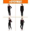 image:imageCYCYHEAT Heated Underwear  Women and Men Elastic Heated Thermal Underwear Pants Set Upgraded 74V 2PCS Battery PackWomens Black  Red