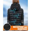 image:imageCYCYHEAT Kids Heated Jacket  Boys and Girls Heating Jackets Hoodie Coat With Battery Pack Heated Clothing for SkiingBlack