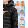 image:imageCYCYHEAT Kids Heated Jacket  Boys and Girls Heating Jackets Hoodie Coat With Battery Pack Heated Clothing for SkiingBlack