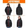 image:imageCYCYHEAT Kids Heated Jacket  Boys and Girls Heating Jackets Hoodie Coat With Battery Pack Heated Clothing for SkiingRed Upgraded Heating Element