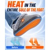 image:imageHeated Slippers for Men amp Women 5000mAh Rechargeable Electric Foot WarmersDark Gray