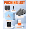 image:imageHeated Slippers for Men amp Women 5000mAh Rechargeable Electric Foot WarmersDark Gray