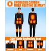 image:imageHeated Underwear Thermal Set for MenampWomen Elastic Winter Warm Base LayerBlack  Blue