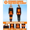 image:imageHeated Underwear Thermal Set for MenampWomen Elastic Winter Warm Base LayerBlack  Red