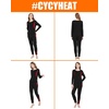 image:imageHeated Underwear Thermal Set for MenampWomen Elastic Winter Warm Base LayerBlack  Red