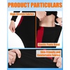 image:imageHeated Underwear Thermal Set for MenampWomen Elastic Winter Warm Base LayerBlack  Red