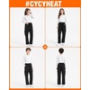 image:imageKids Heated Pants for Boys and Girls Baggy Cargo SweatpantsBlack